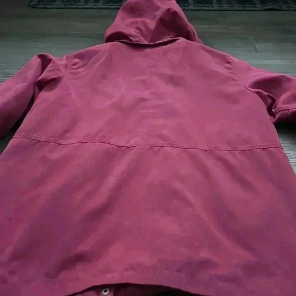 🌸3/$30🌸séquence Petite | Burgundy suede jacket with removable hood - Picture 12 of 12